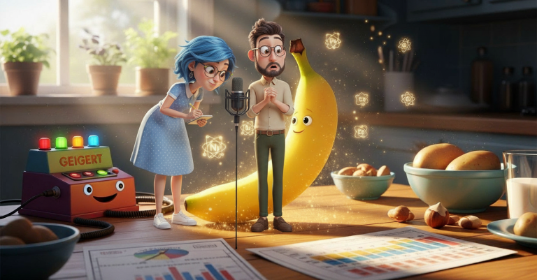 Denk Mal-Bananen und Geheimstrahlung (Custom Background)