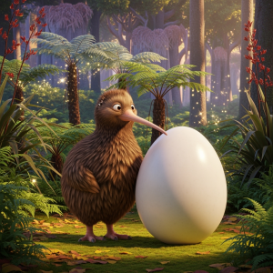 Denk Mal-Das riesige Kiwi-Ei (Hintergrund)