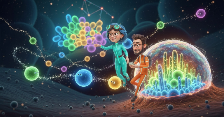 Denk Mal-Die Bakterien-Demokratie (Custom Background)