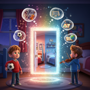 Denk Mal-Die geheimnisvolle Parallelwelt-Tür (Hintergrund)