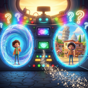 Denk Mal-Die große Teleporter-Frage (Hintergrund)