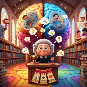 Denk Mal-Gedankenrichter in Aktion (Hintergrund)