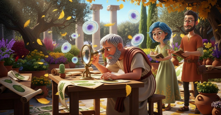 Denk Mal-Zelltod erschafft neues Leben (Custom Background)