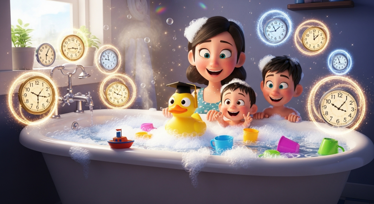 Lach Mal! - Die große Badewannen-Zeitverzerrung (Background)