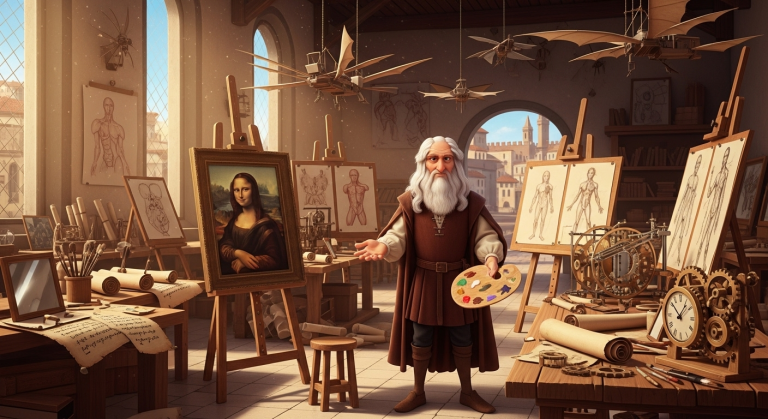 War Mal! - Leonardo und die Ideen (Background)