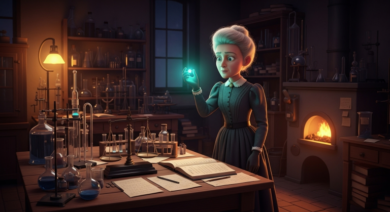 War Mal! - Marie Curie leuchtet (Background)