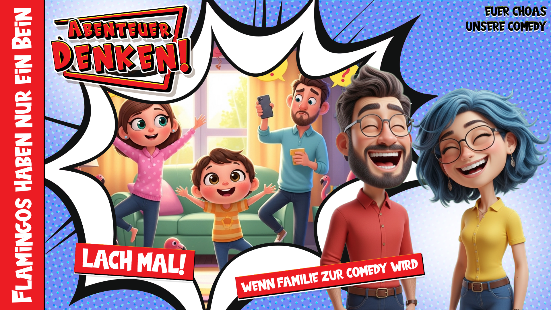 Lach Mal-Flamingos haben nur ein Bein (Thumbnail)
