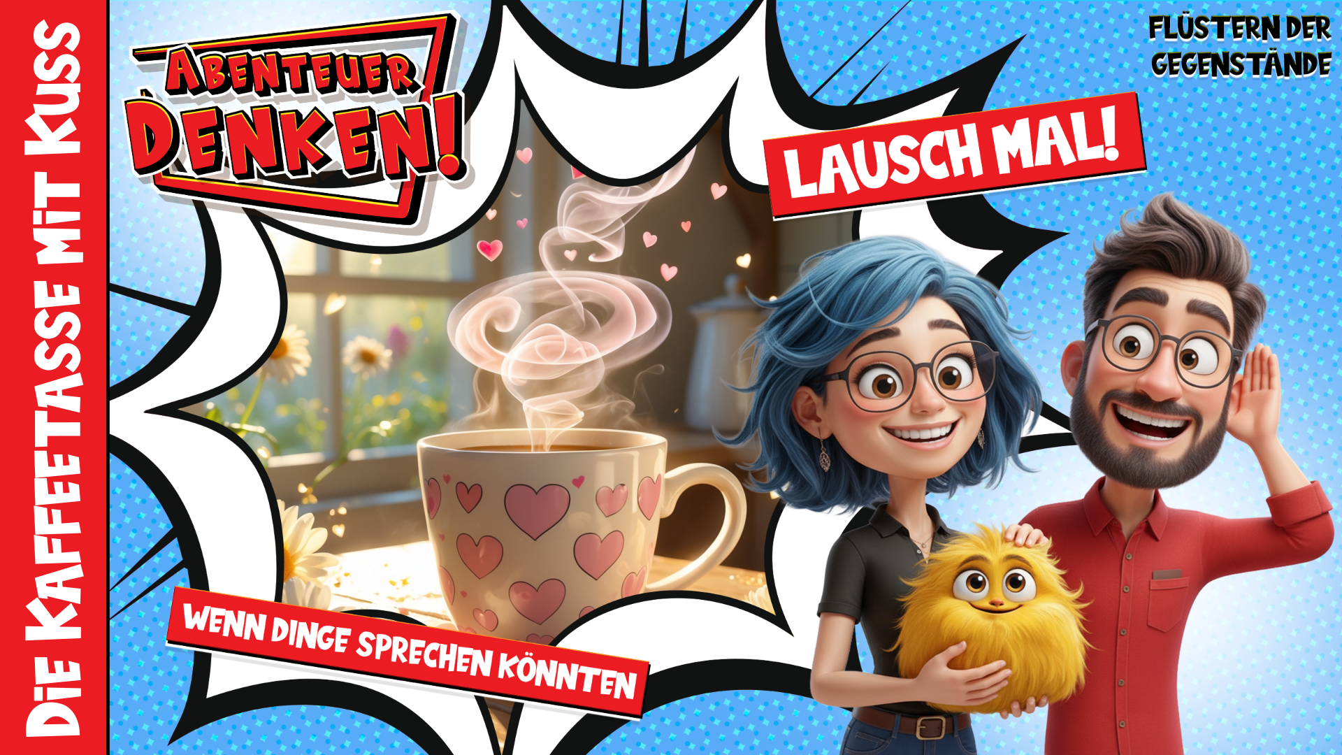 Lausch Mal-Die Kaffeetasse mit Kuss (Thumbnail)