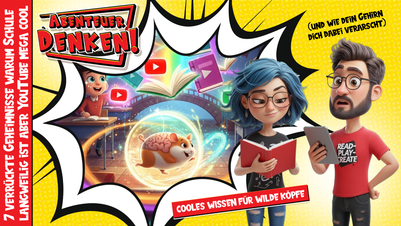 Lies Mal-Kinder-7 verrückte Geheimnisse warum Schule langweilig ist aber YouTube mega cool (und wie dein Gehirn dich dabei verarscht) (Thumbnail)
