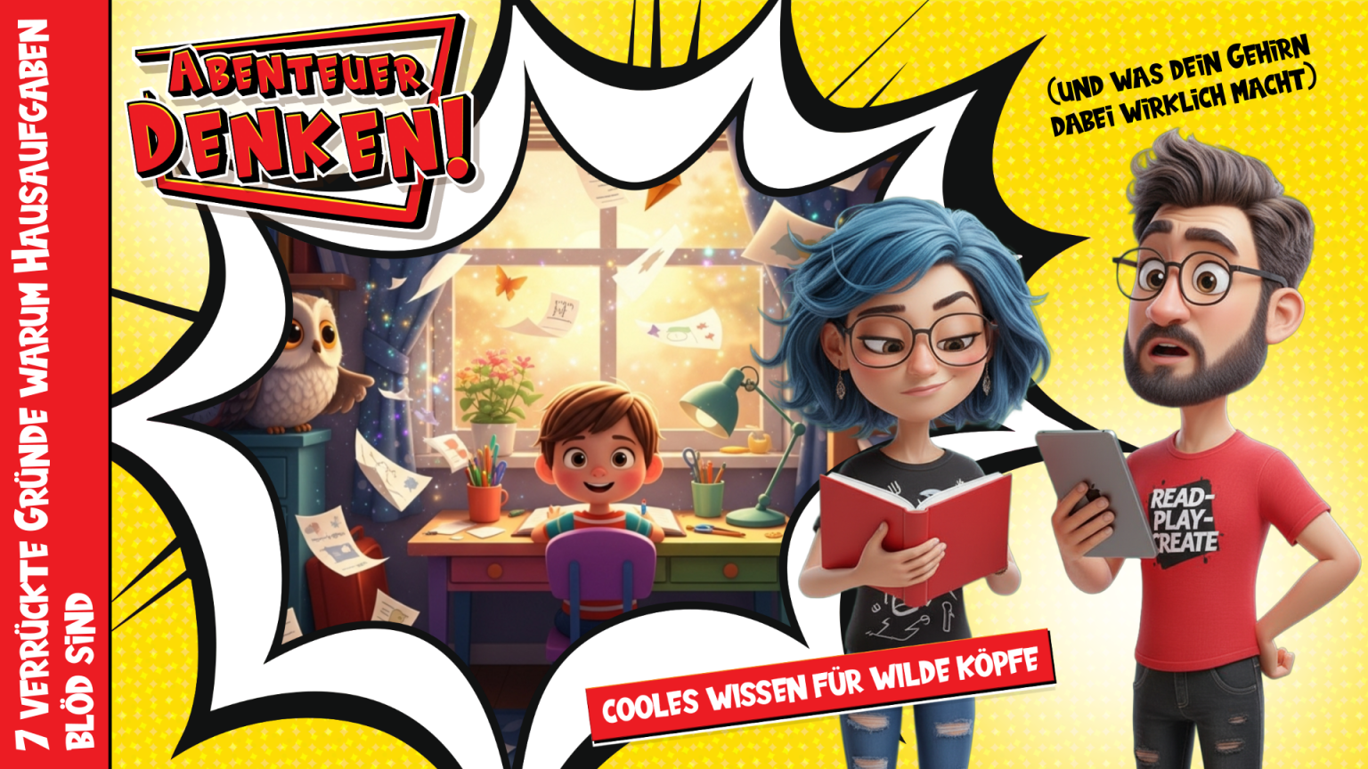 Lies Mal-Kinder-7 verrückte Gründe warum Hausaufgaben blöd sind (und was dein Gehirn dabei wirklich macht) (Thumbnail)
