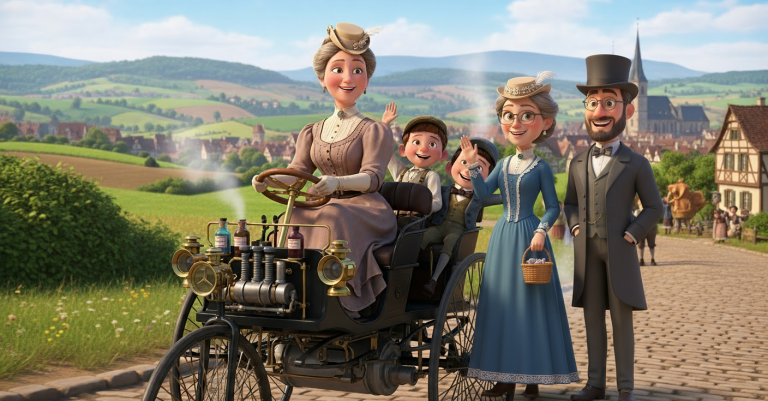 War Mal-Bertha Benz Fernfahrt (Custom Background)