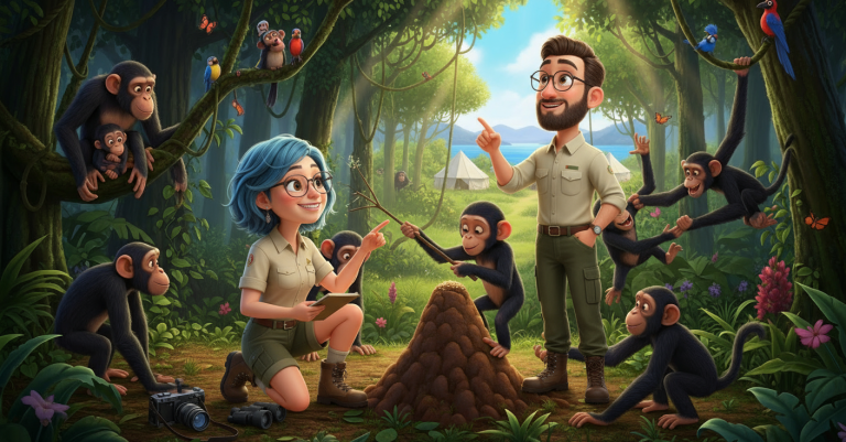 War Mal-Jane Goodall in Gombe (Custom Background)