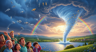 Denk Mal-Der rätselhafte Fischregen (Background)