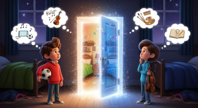 Denk Mal-Die geheimnisvolle Parallelwelt-Tür (Background)